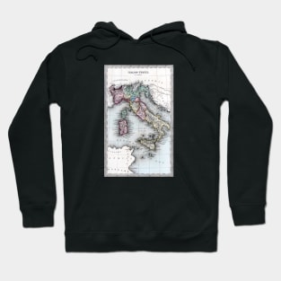 1835 Map of the Italian States Hoodie